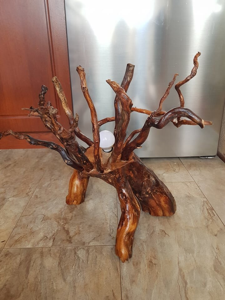 The only and unique lamp from roots. Decoration for a home. It Etsy