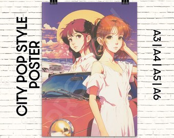 大貫妙子 AM4:00 Mignonne City Pop ポスター - Etsy 日本
