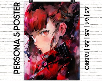Popular JRPG Game Character Poster / tapestry, Watercolor, Paper fabric Water Color, Puzzle, Metal, Magnet, T-shirt, Tee, Canvas, Anime Girl