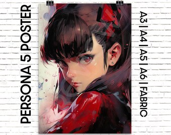 Popular JRPG Game Character Poster / tapestry, Watercolor, Paper fabric Water Color, Puzzle, Metal, Magnet, T-shirt, Tee, Canvas, Anime Girl