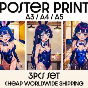 Cute girl anime Poster for Sale by iWallGlow