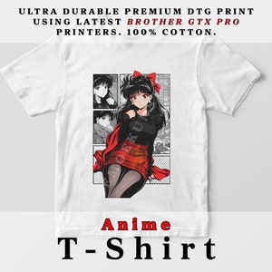 Camisa de chica anime, Waifu retro, Miko, Camisa de regalo vintage Otaku, Gráfico de ropa de anime, Camiseta de algodón, Camiseta gráfica, Camisa de anime, Japonés clásico