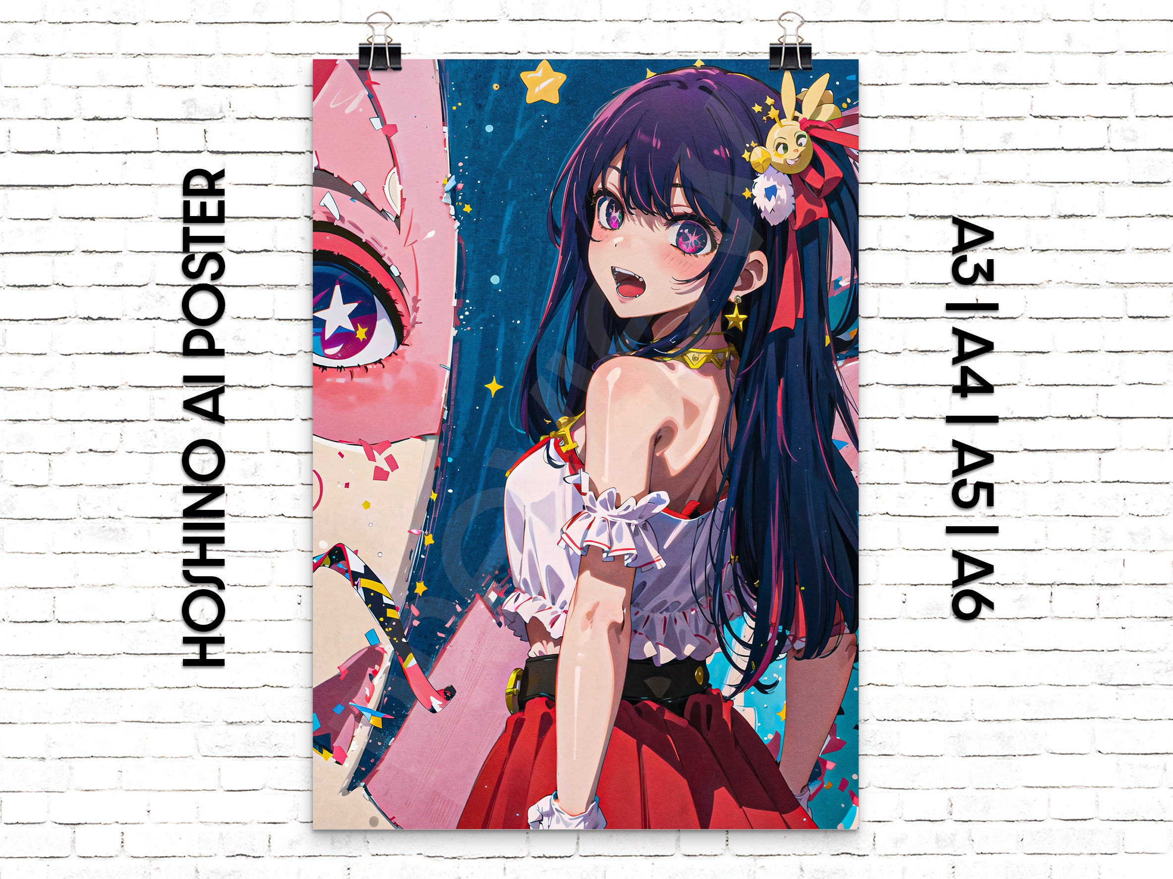 Ai Hoshino ほしのアイ, Oshi no Ko My Favorite Idol Mounted Print for Sale by B- love