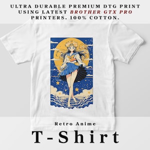 Camiseta de chica anime, Anime retro, Camiseta de regalo Kawaii Otaku, Gráfico de ropa de anime, Camiseta de algodón, Camiseta gráfica, Camiseta de anime, Japonés, Camiseta Waifu