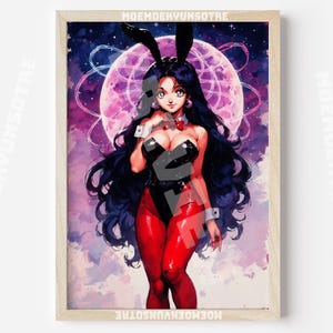 Poster di Anime Bunny Girl, Waifu Senpai, regalo Otaku, stampa anime