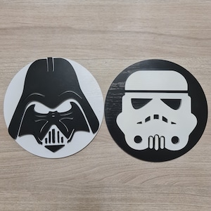 DIY Vader and Stormtrooper SVG for Laser Cutting and CNC