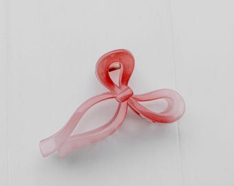 Bow Claw Hair Clip: Ribbon Hair Grip