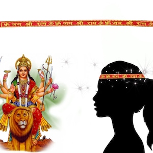 5 x Jai Mata Di ( Hail Mother Goddess ) Headband