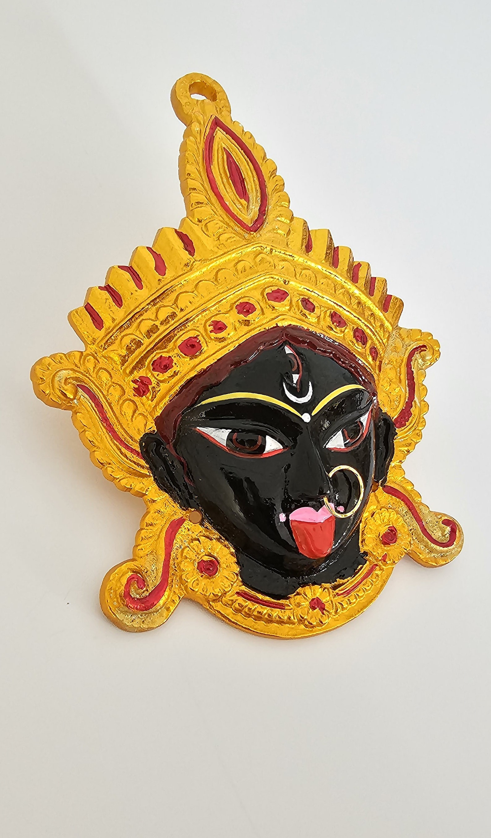 Goddess Kali Maa / Mata ( Durga ) Wall Hanging Face With Nose Ring ...