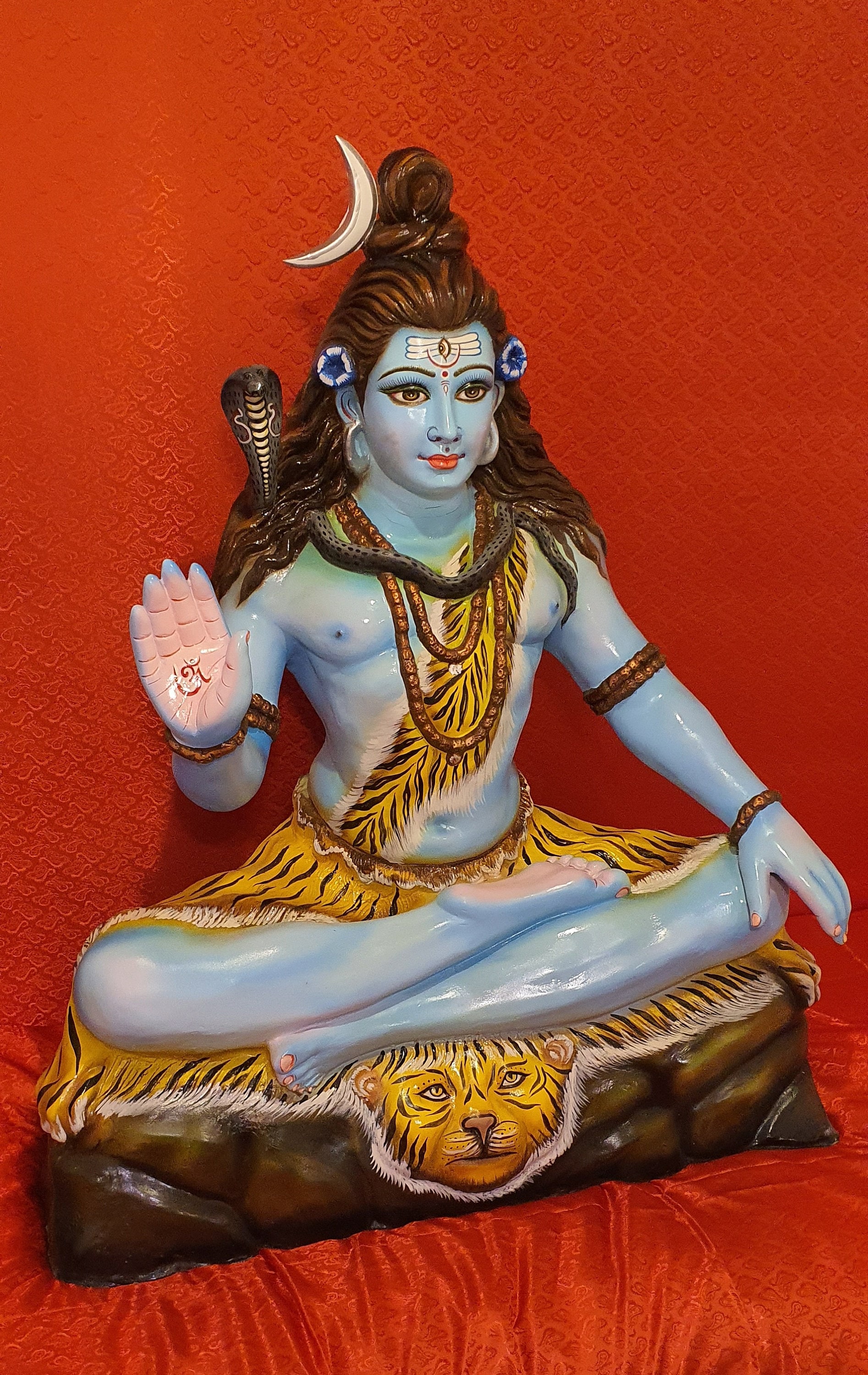Rare Custom Hand Made Extremely Large Lord Shiva / Shiv Ji Statue