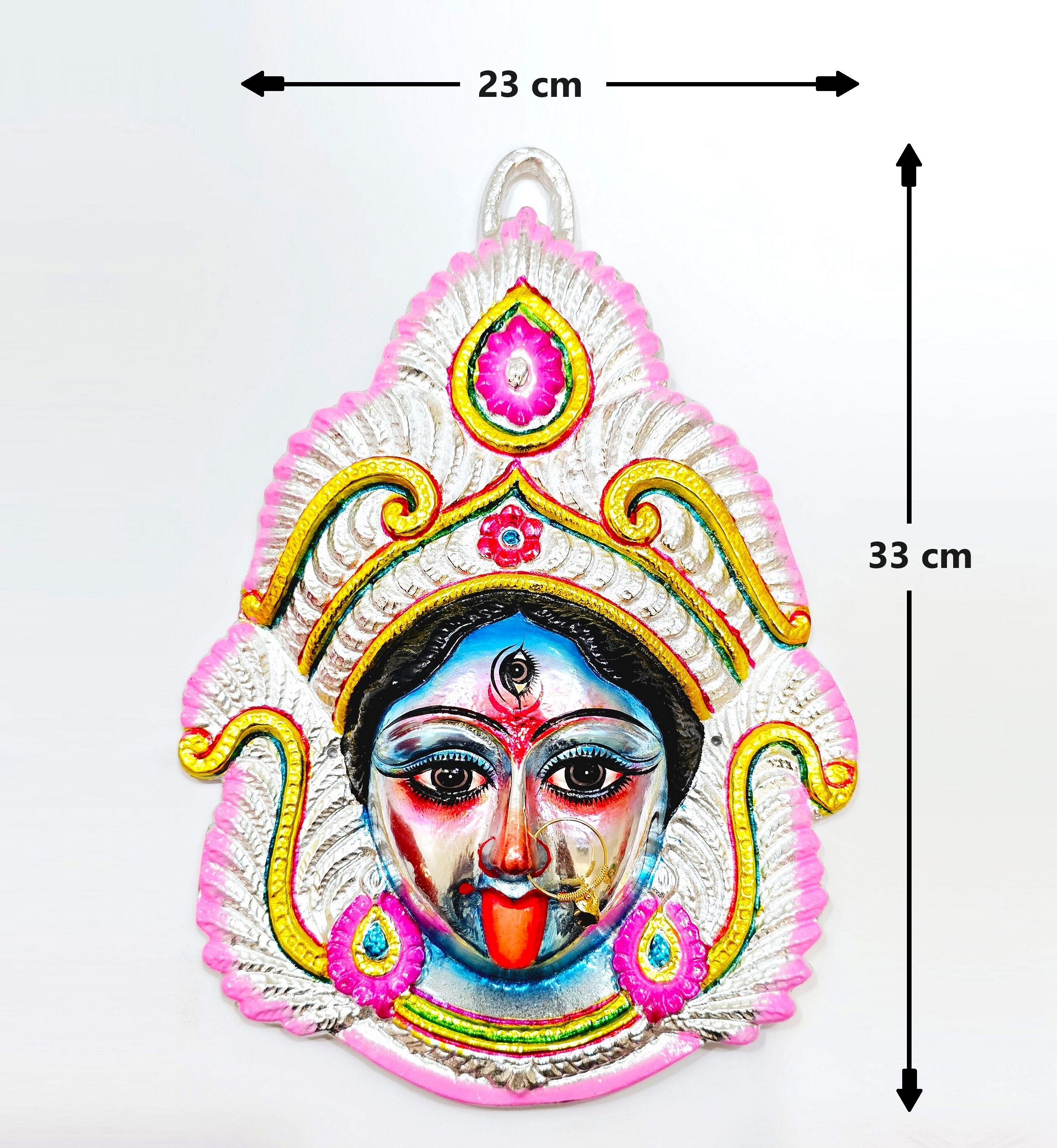 LARGE Extremely Rare Goddess Kali Maa / Mata ( Durga ) Wall Hanging ...