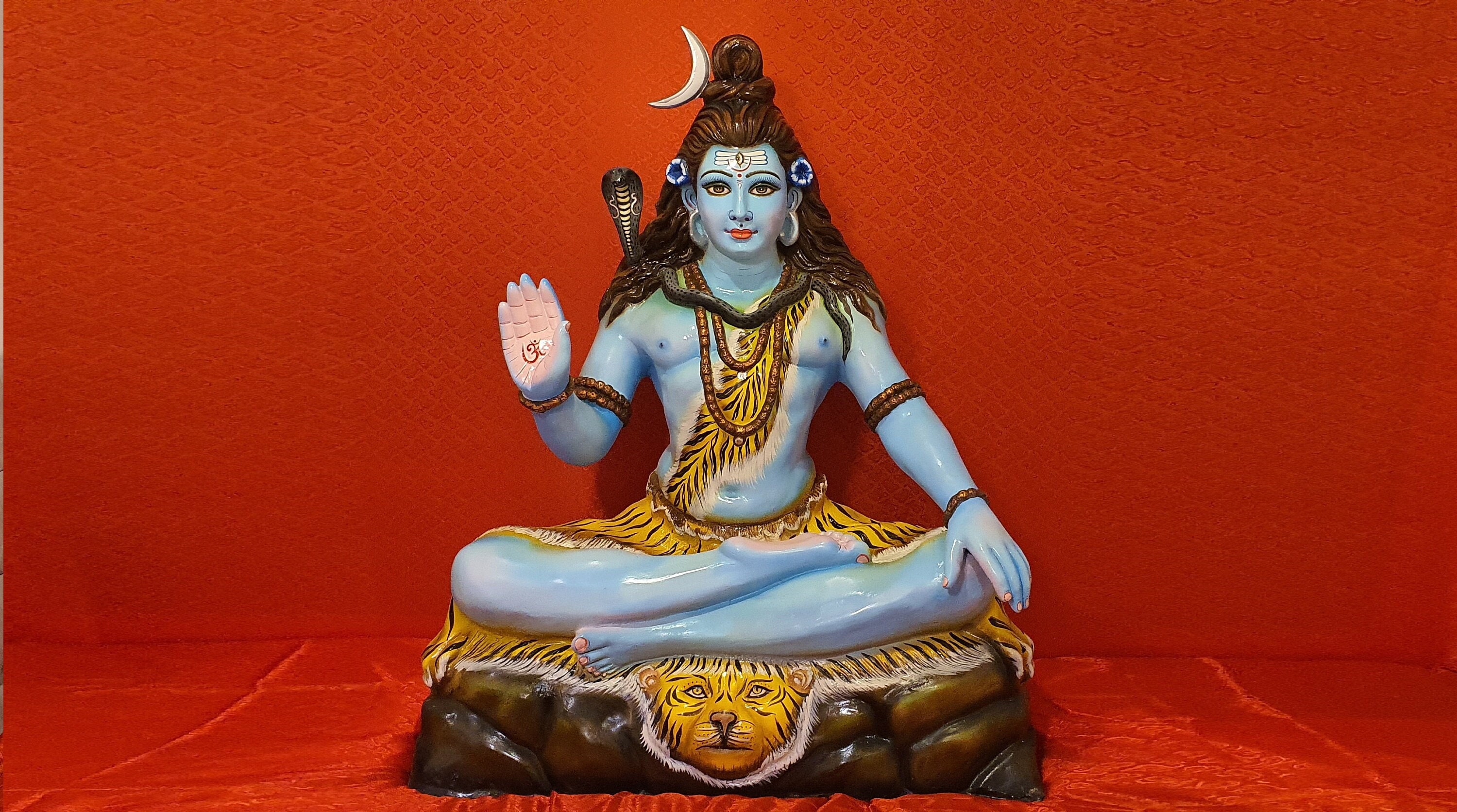 Rare Custom Hand Made Extremely Large Lord Shiva / Shiv Ji Statue