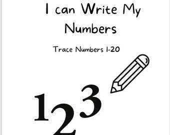 number tracing etsy australia