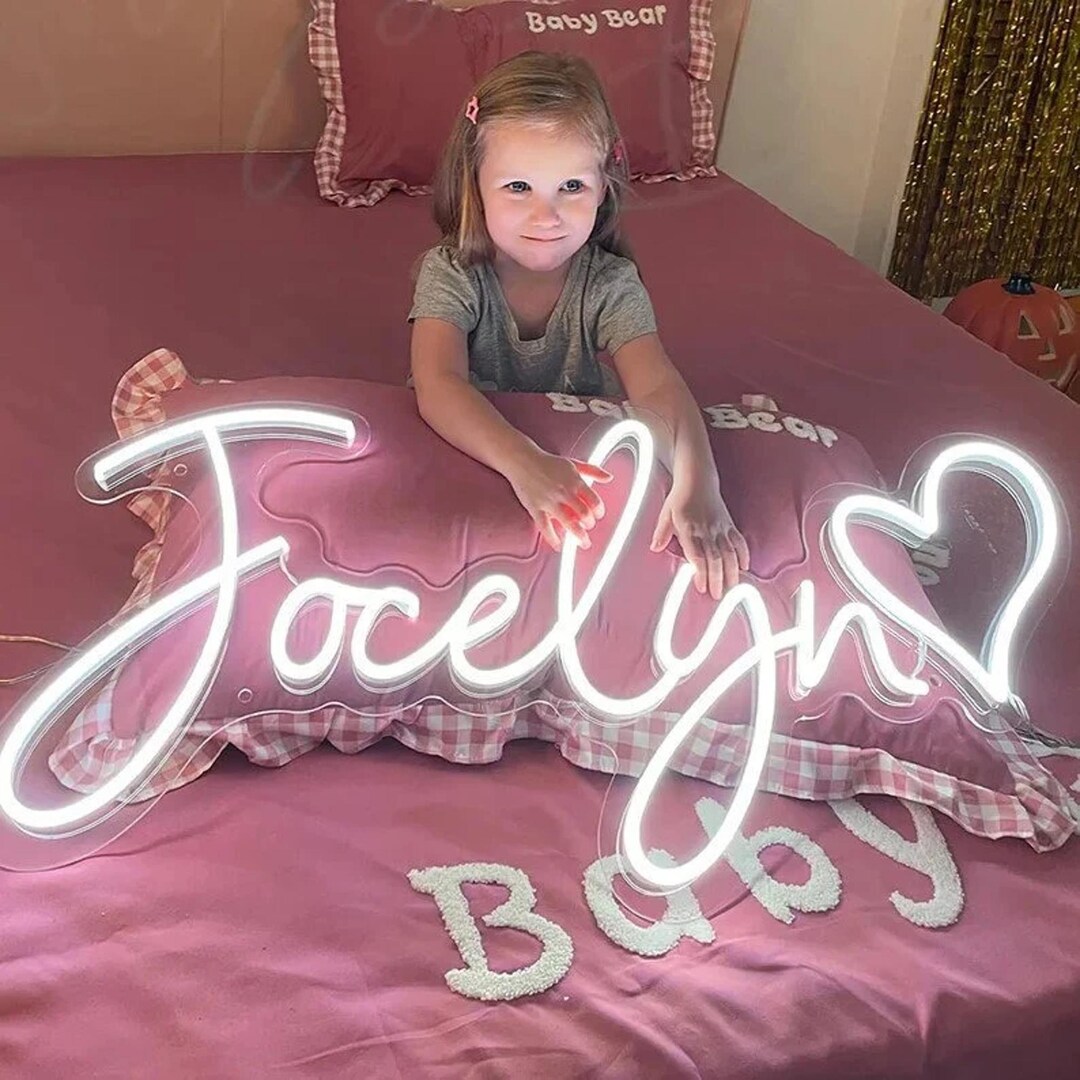 Custom Neon Sign for Kids Bedroom, Custom Name Led Neon Sign, Nursery ...
