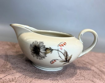 Vintage Porcelain Creamer, PT Bavaria Tirschenreuth Germany porcelain fine china floral decor - antique 1940s
