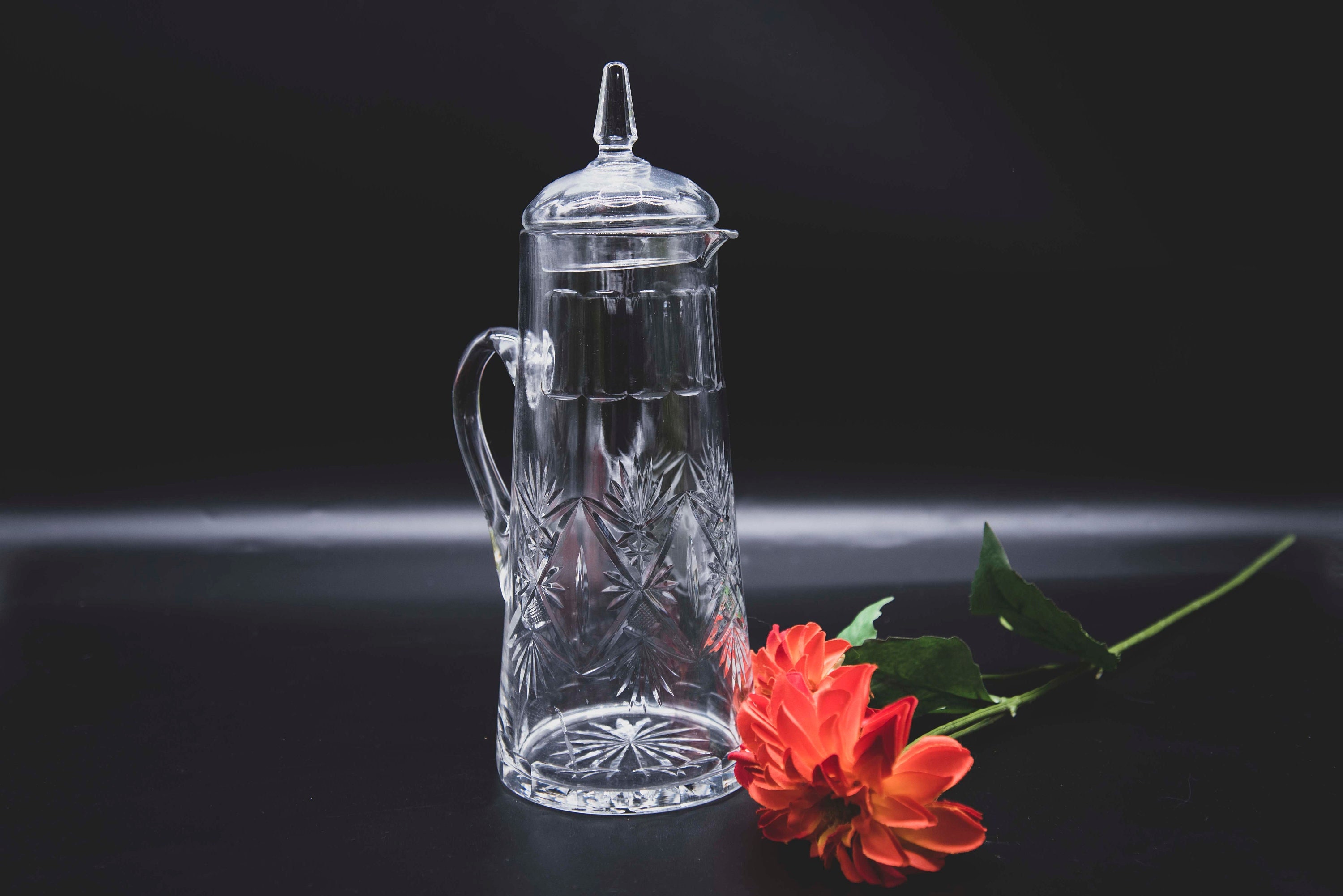 Glass Jug With Lids