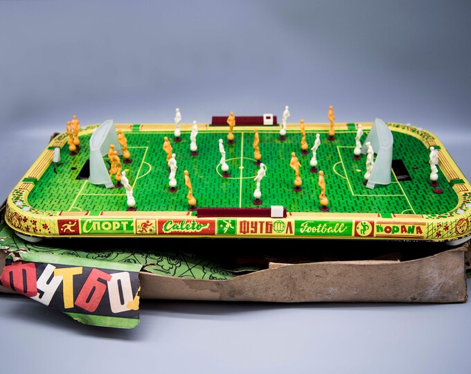 Vintage Soviet Foosball Soccer Football Game Retro Table Football Game