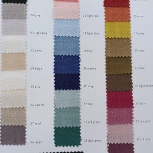 Linen-Viscose Uni - Sold by the meter for sewing light summer clothing