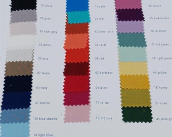 Viscose plain - sold by the meter for sewing light blouses, dresses and skirts