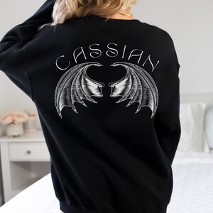 Cassian Wings Jersey Sweatshirt SJM Officially Licensed ACOTAR Merch