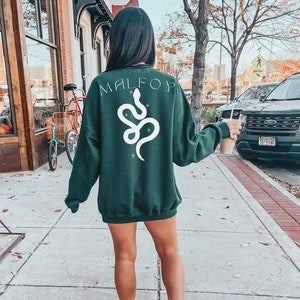 Malfoy Inspired Snake Crewneck Sweatshirt