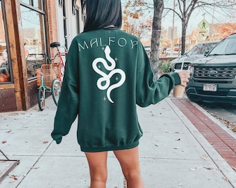 Malfoy Inspired Snake Crewneck Sweatshirt