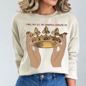 Princess of Darkness Crown Crewneck Sweatshirt Promised Shadows Merch