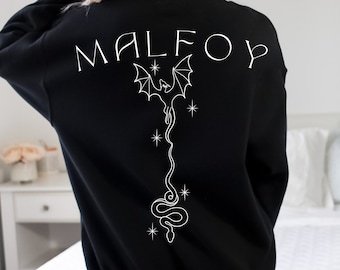 Sudadera de cuello redondo inspirada en Malfoy