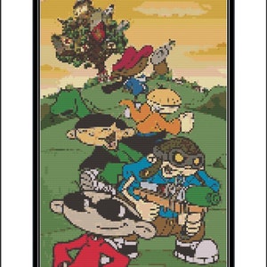 Codename Kids Next Door Cross Stitch Pattern