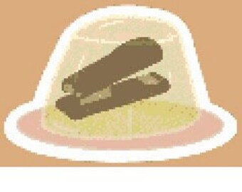 Stapler in Jello (The Office) Cross Stitch Pattern