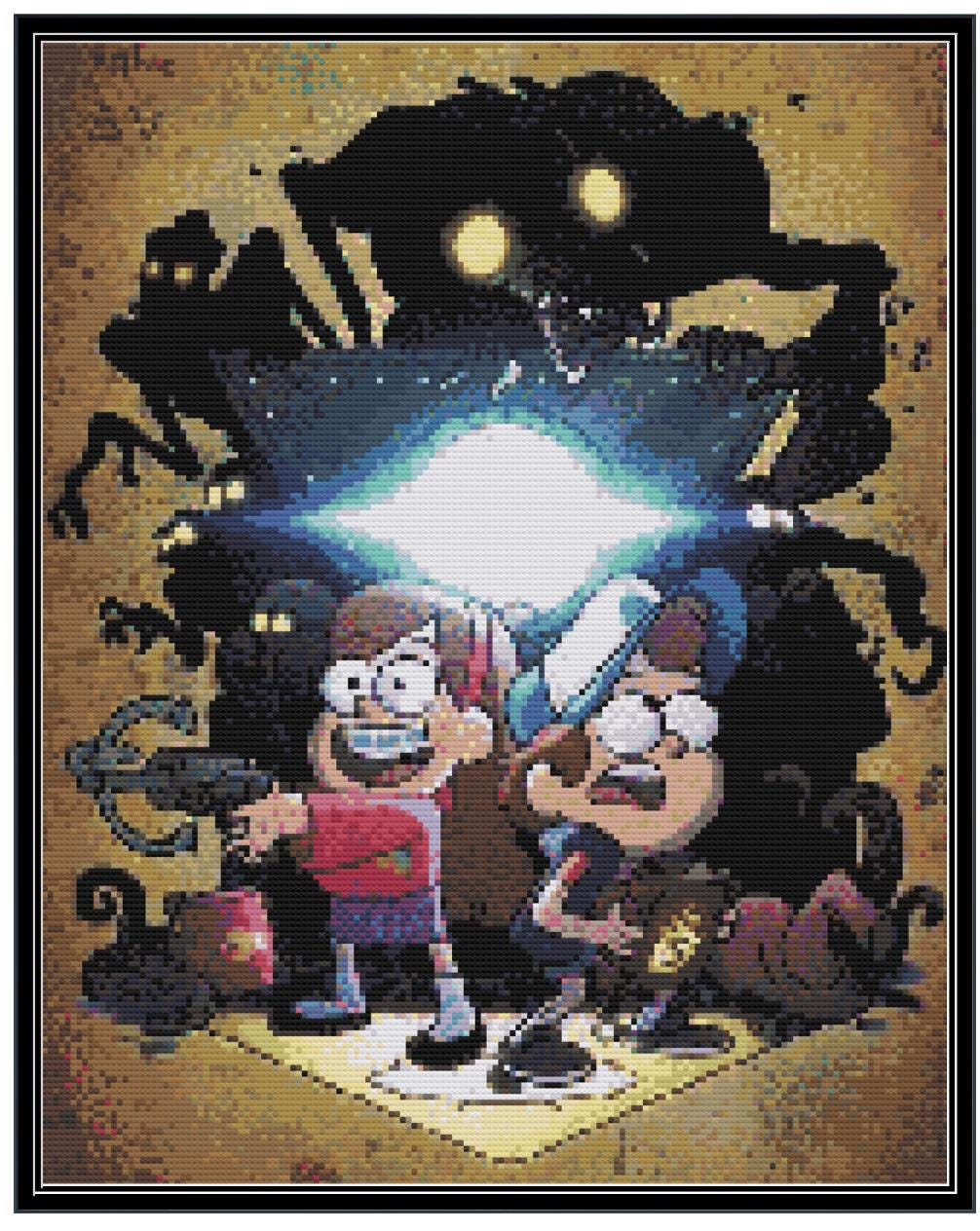 Mabel & Dipper - Gravity Falls Cross Stitch Pattern - Etsy