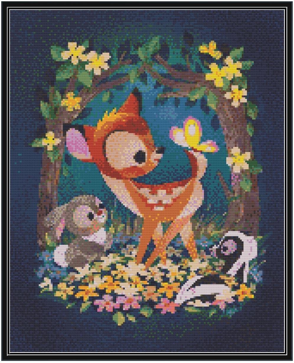 Chibi Bambi Cross Stitch Pattern - Etsy
