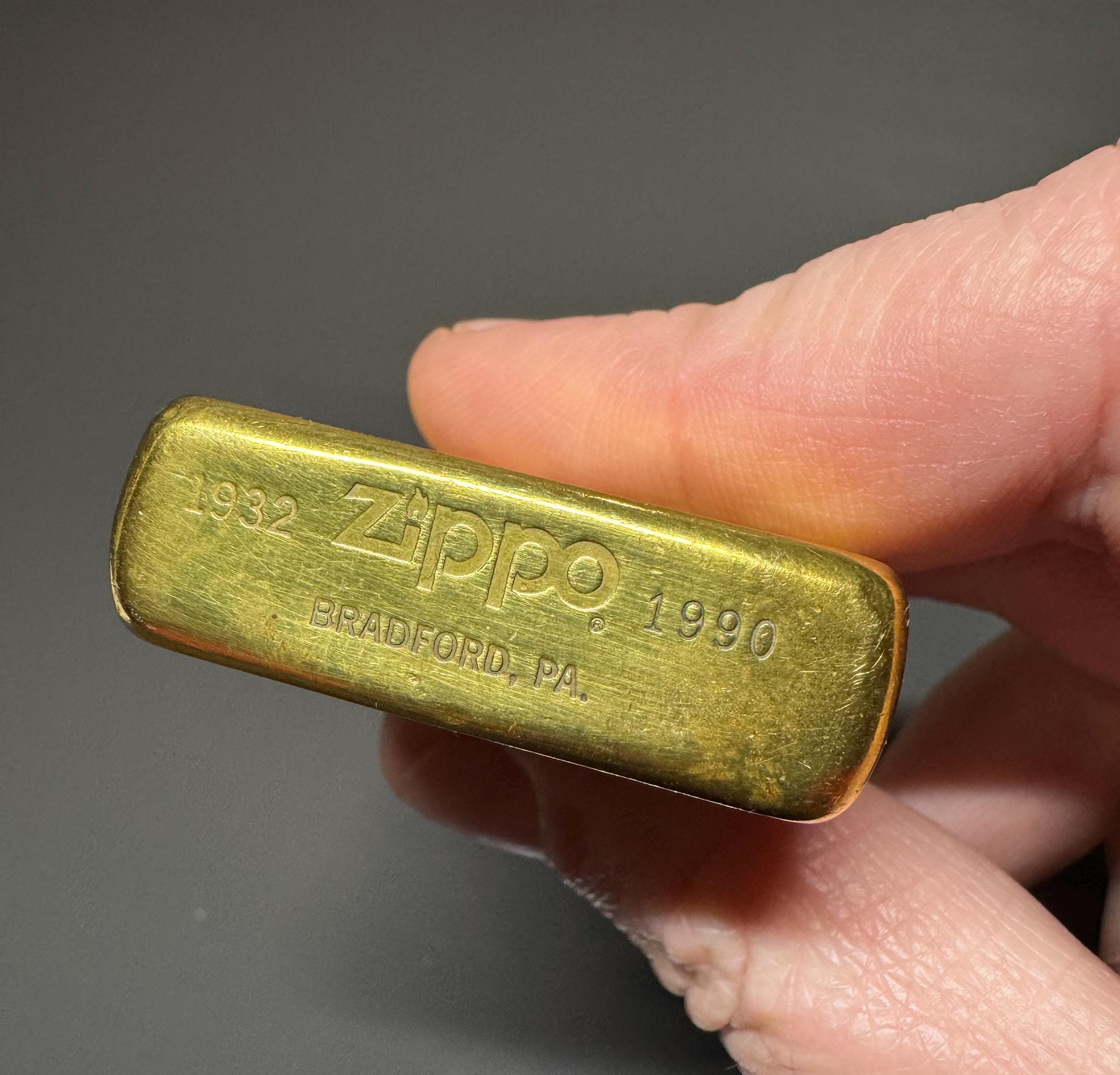 Zippo accendino 49240 leaf fusion in ottone lucidato • Tabaccheria Troisi