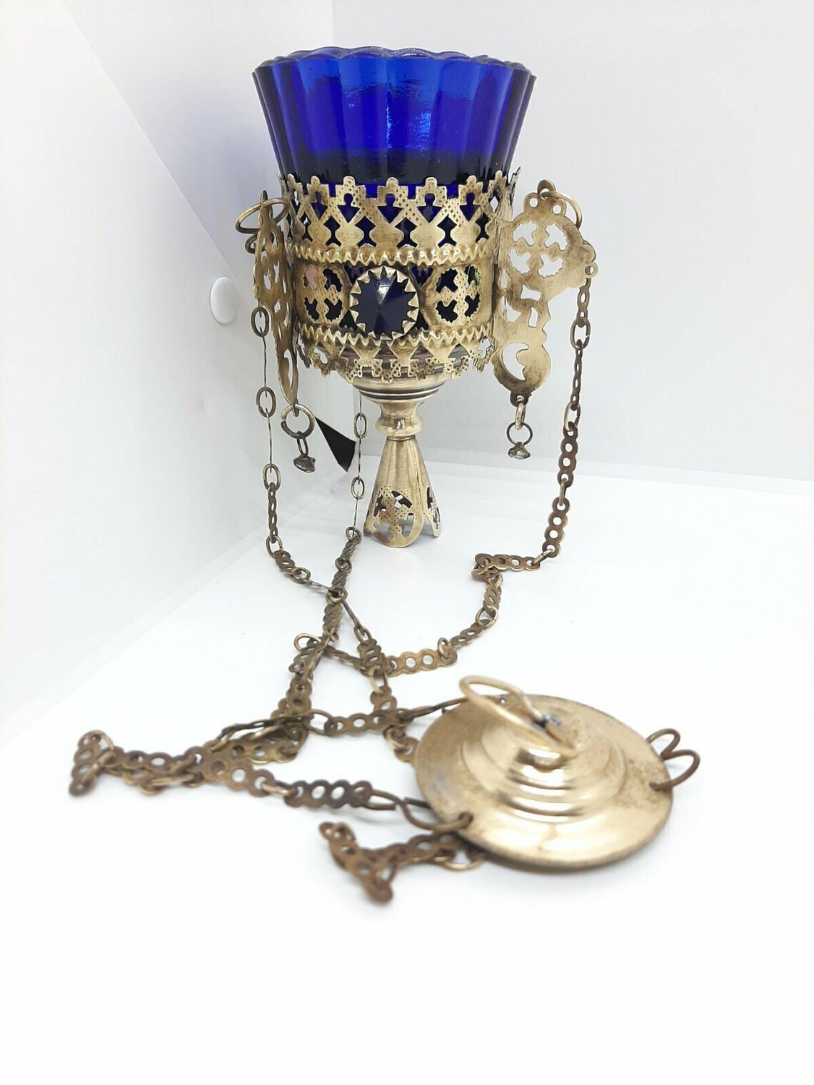 Antique Russian Orthodox Icons Lamp Lampada Brass 19th Etsy