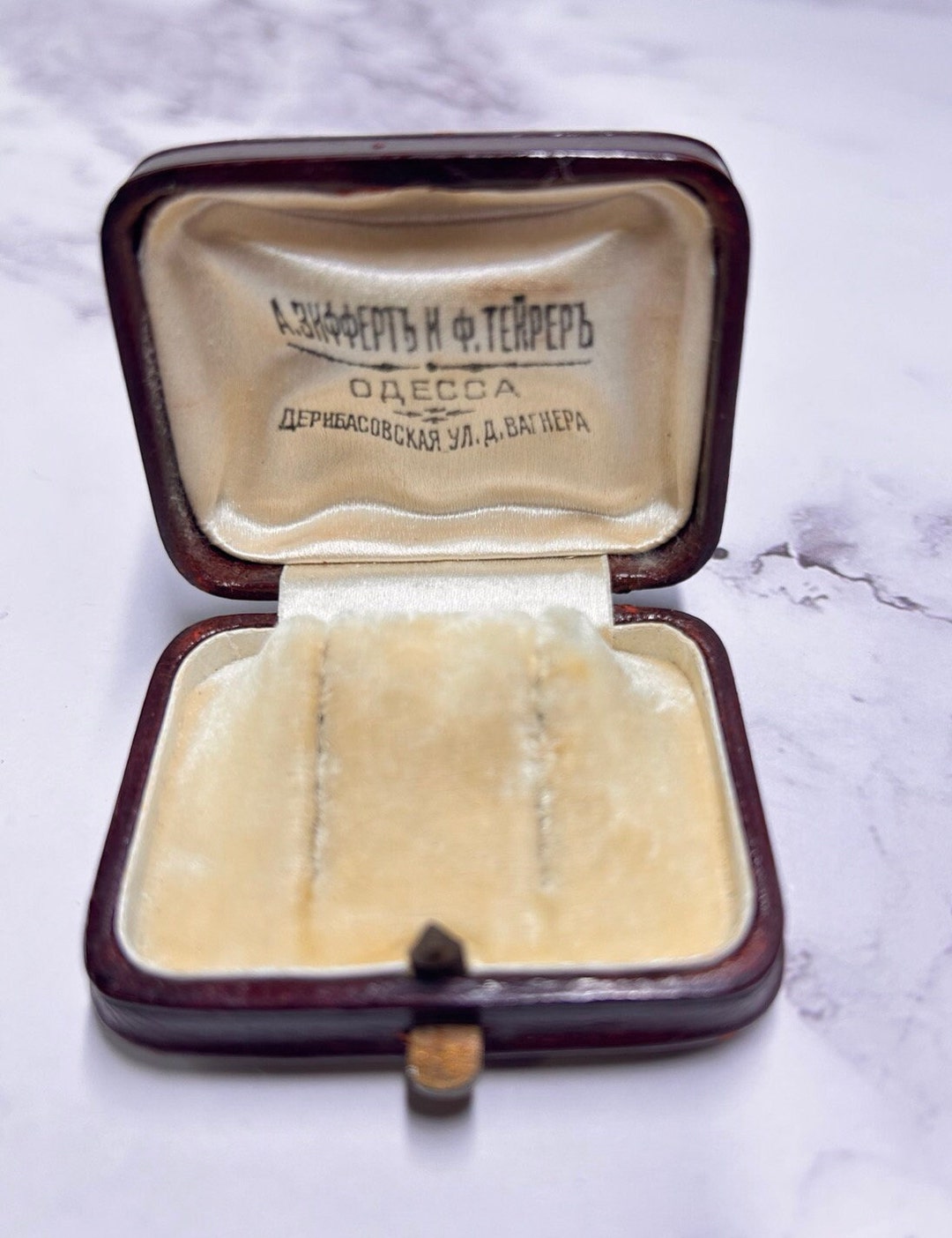 Antique Imperial Russian Earrings Box A.zifferti F.terrier Odessa, А ...