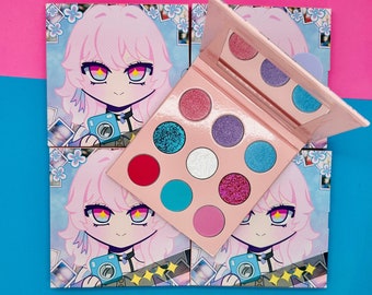 Honkai Star Rail March 7th Anime Inspired 9 Pan Eyeshadow Palette
