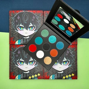 Honkai Star Rail Dan Heng Anime Inspired 9 Pan Eyeshadow Palette