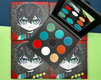 Honkai Star Rail Dan Heng Anime Inspired 9 Pan Eyeshadow Palette
