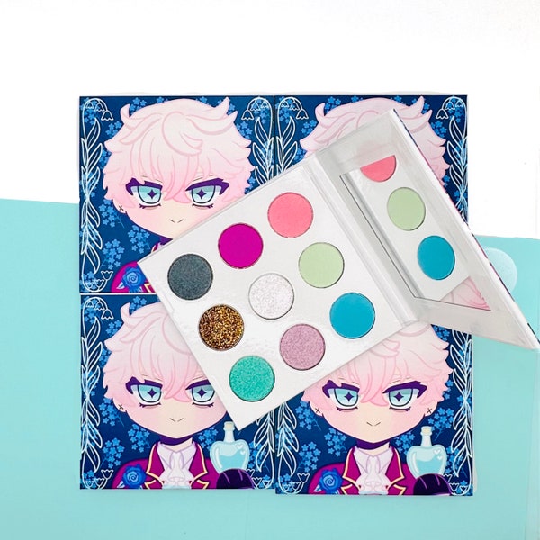 Saeran Mystic Messenger Inspired 9 Pan Eyeshadow Palette