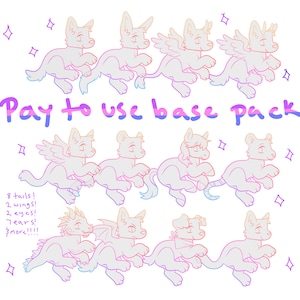 furry feral adopt fursona base pack