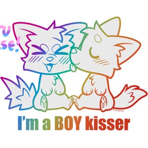 I'm a BOY-kisser Betalen voor het gebruik van harige Lineart-basis