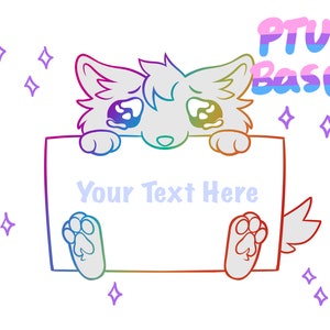 Niedliche Welpen Augen Eckzahn mit kawaii fursona zahlen für unentgeltlich zu benutzen