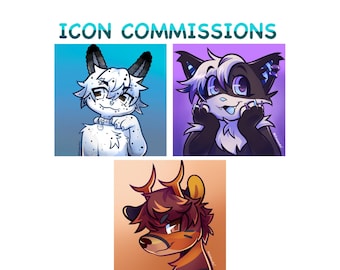 Commande numérique de la photo de profil de l'icône représentant une photo de profil à fourrure fursona