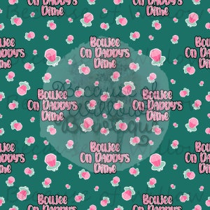 Boujee na Daddy's Dime bezszwowe powtarzające się wzory