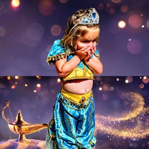 Adorable Jasmine Disney inspired Princess Halloween costume Aladdin