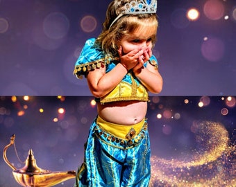 Adorable Jasmine Disney inspired Princess Halloween costume Aladdin