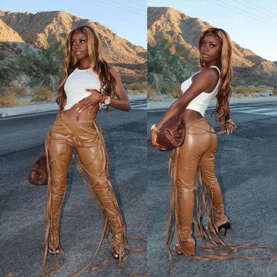 Faux Leather High Waist Leggings - Be a baddie! Free shipping