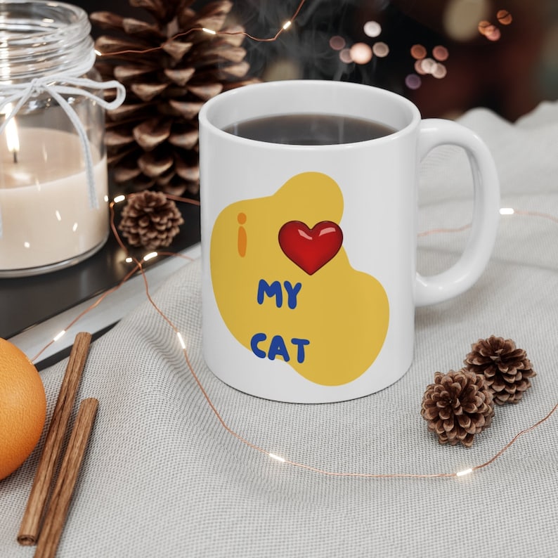 I love my cat coffee mug Burmese