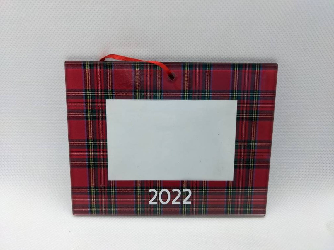 2022 Picture Frame Christmas Ornament Etsy