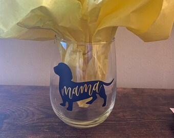 Dog Wine Glass